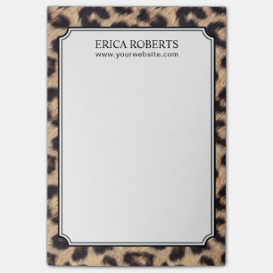 Notas Post-it® Modelo moderno del estampado leopardo