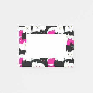 Notas Post-it® Modelo moderno lindo del gato del gatito