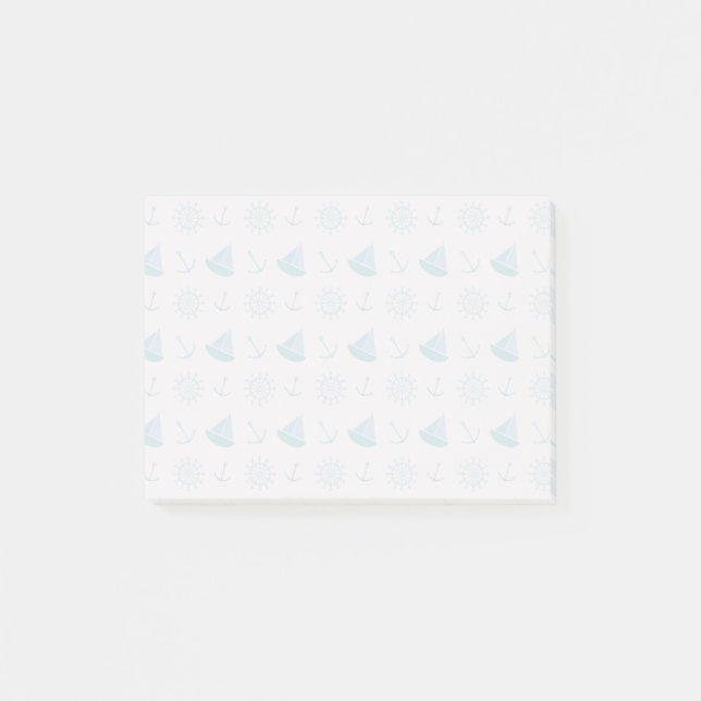 Notas Post-it® Modelo náutico de la diversión del verano (Anverso)