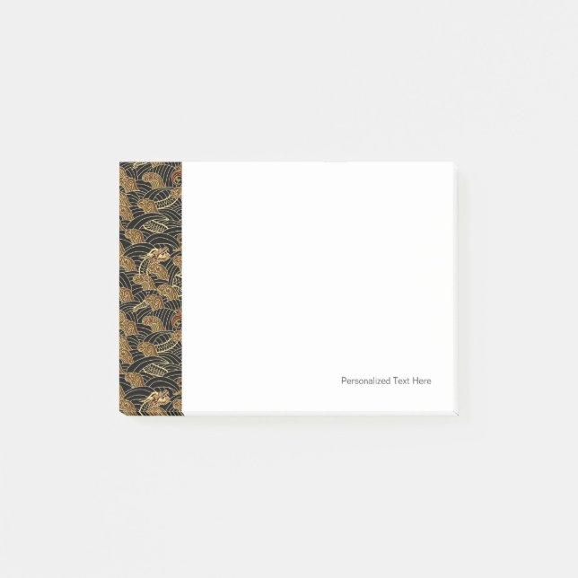 Notas Post-it® Modelo oriental del dragón del mar (Anverso)