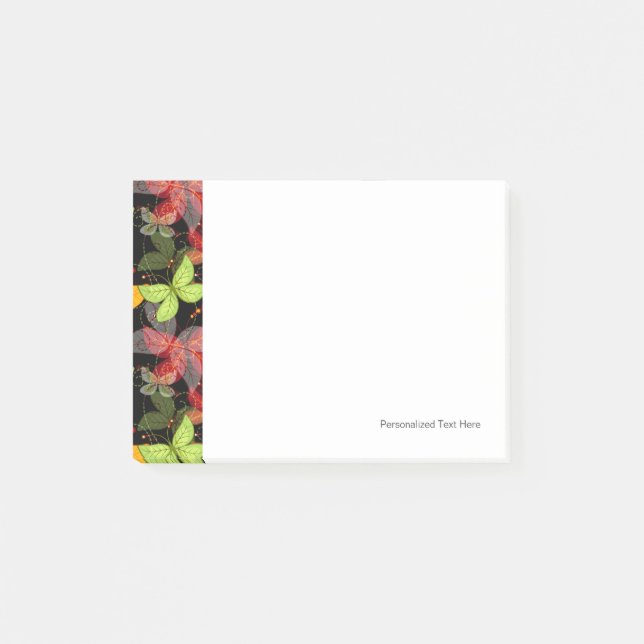 Notas Post-it® Modelo oscuro del otoño (Anverso)