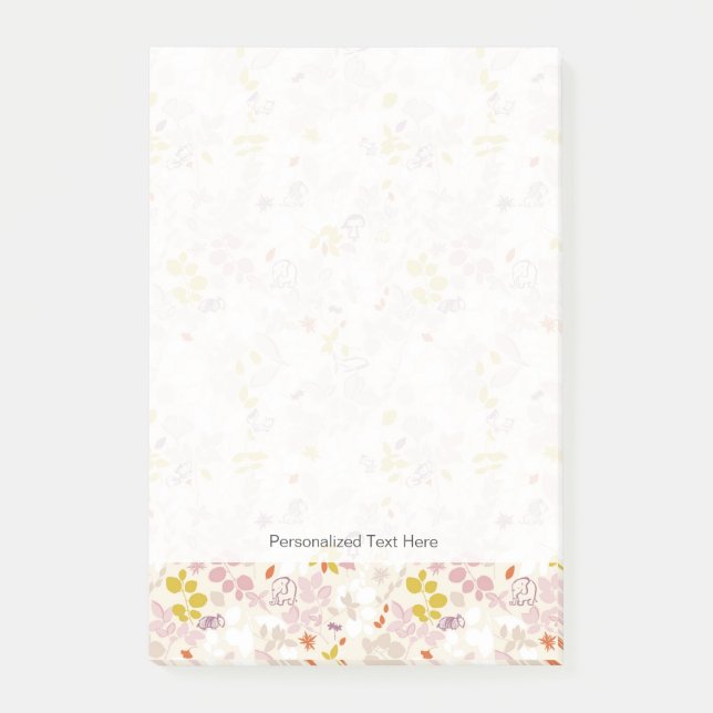 Notas Post-it® modelo que exhibe animales caprichosos (Anverso)