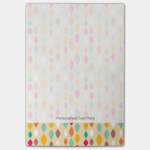 Notas Post-it® Modelo retro del extracto del estilo