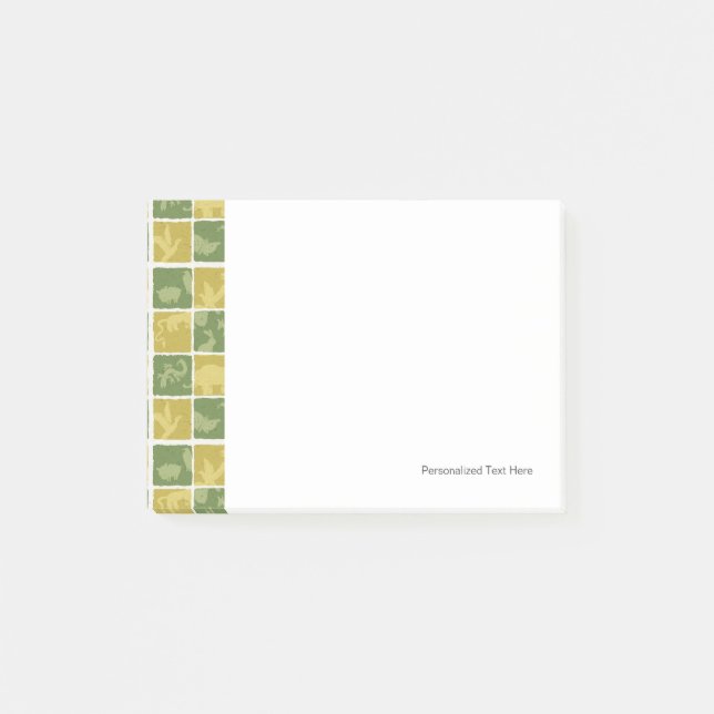 Notas Post-it® modelo temático del parque zoológico (Anverso)
