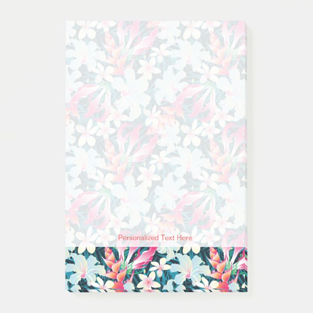 Notas Post-it® Modelo tropical colorido (Anverso)