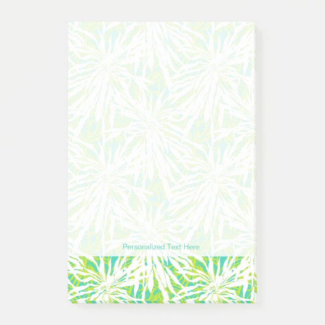 Notas Post-it® Modelo tropical de las hojas de palma (Anverso)