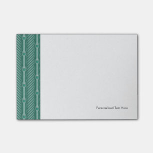 Notas Post-it® Modelo verde azulado ornamental