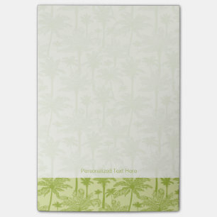 Notas Post-it® Modelo verde de las palmeras