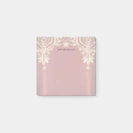 Notas Post-it® Modern Gold Red Floral Post it Notes