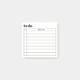 Notas Post-it® Modern Minimal To Do List Post-It® Notes, 3" x 3"