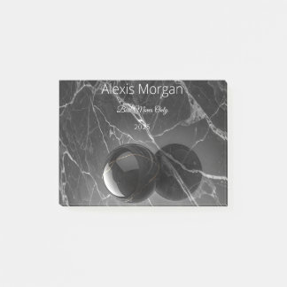 Notas Post-it® Modern Minimalist Pink-Purple Border Template