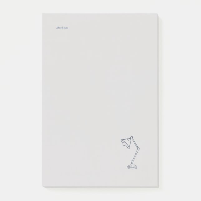 Notas Post-it® Modern Nocturnal Scholar Aesthetic/Night Lamp (Anverso)