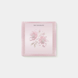 Notas Post-it® Modern Pink Flowers Post it Notes