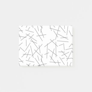 Notas Post-it® Modern, simple, messy graphic line pattern