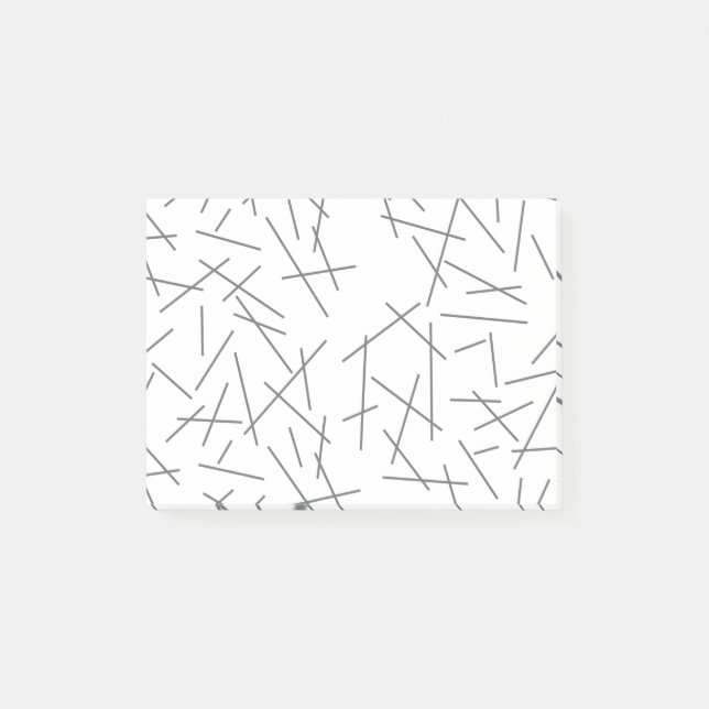 Notas Post-it® Modern, simple, messy graphic line pattern (Anverso)