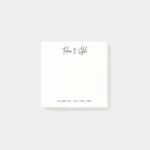 Notas Post-it® Modern Stylish Script Personalized Post it Notes