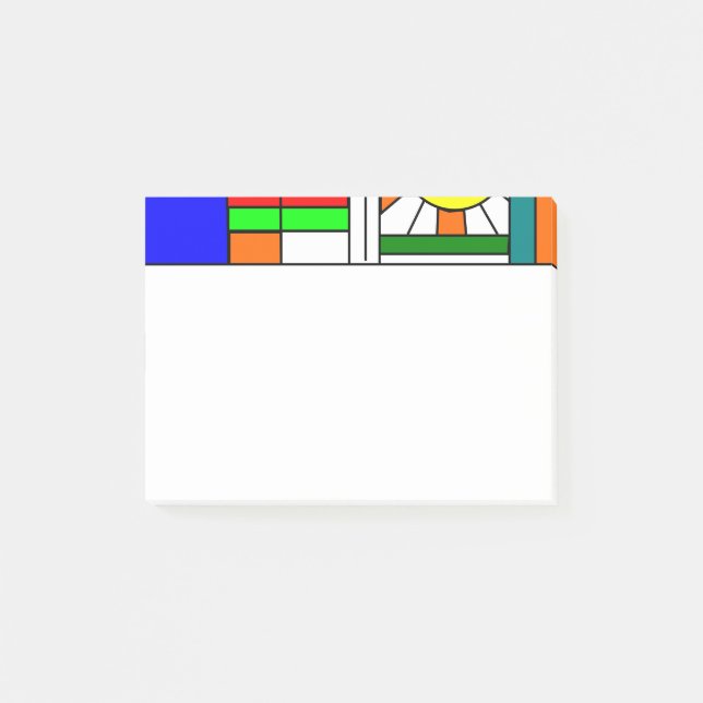 Notas Post-it® Moderna apariencia de vidrio templado (Anverso)