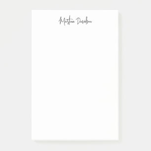 Notas Post-it® Moderna caligrafía creativa de la planicie Minimal