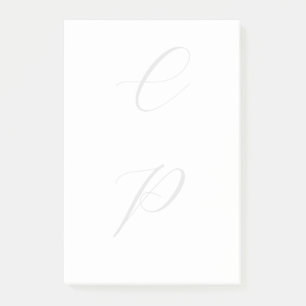 Notas Post-it® Moderna caligrafía monogramada Nombre simple
