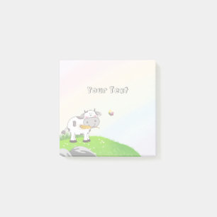 Notas Post-it® Moderna granja Animal Cow Kids Rainbow