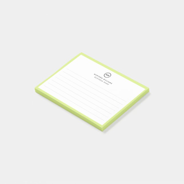Notas Post-it® Moderna historia Minimalista personalizada (En perspectiva)