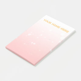 Notas Post-it® Moderna luz Minimalista de burbuja rosa