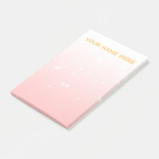 Notas Post-it® Moderna luz Minimalista de burbuja rosa