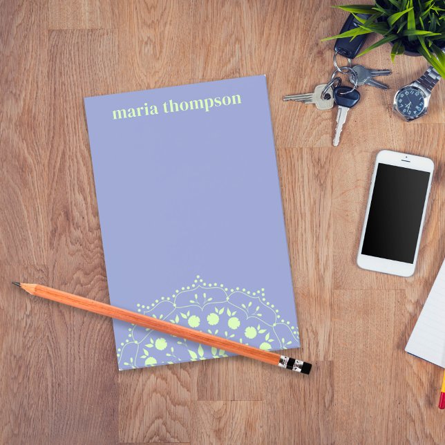 Notas Post-it® Moderna Moda Lavanda Profesional Lime Green Cute (Subido por el creador)