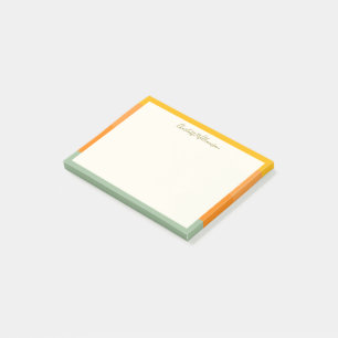 Notas Post-it® Moderna y elegante borde de arenilla de coral pers
