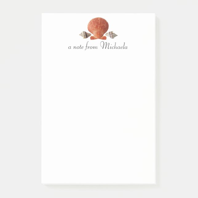 Notas Post-it® Modernas casetas de playa personalizadas (Anverso)