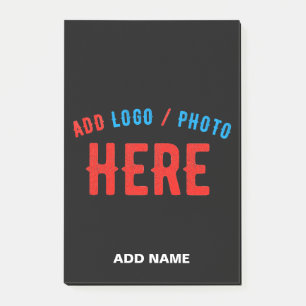 NOTAS POST-IT® MODERNO CON ESTILO PERSONALIZABLE NEGRO MARCADO VE