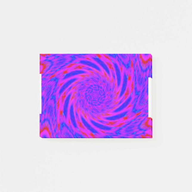 NOTAS POST-IT® MODERNO MANDALA COLOR ROSA (Anverso)