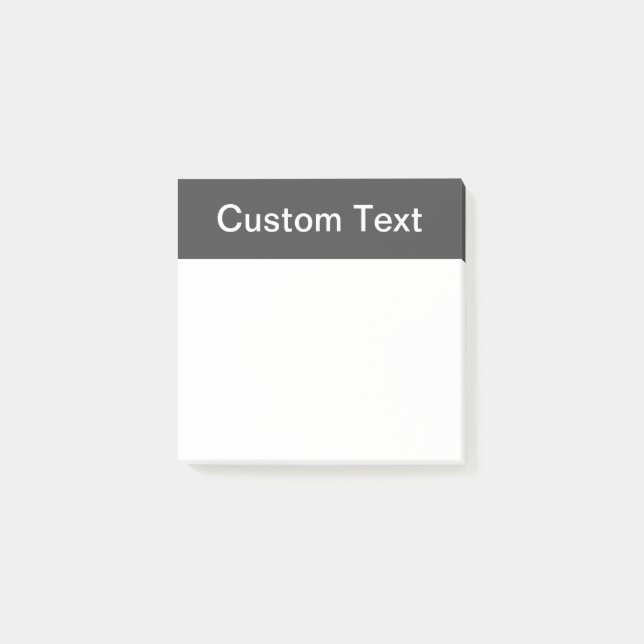 Notas Post-it® Moderno nombre editable, negocio o marca Etc. (Anverso)