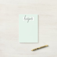 Moderno Pastel Mint Hello Y You Name