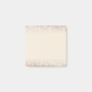 Notas Post-it® Moderno Pastel Sparkling Gold Silver Ombre Square