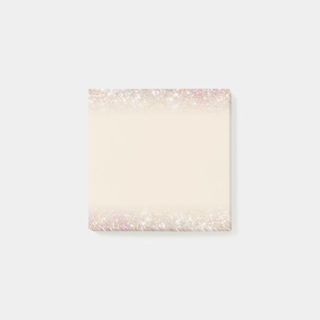 Notas Post-it® Moderno Pastel Sparkling Gold Silver Ombre Square (Anverso)