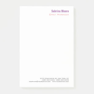 Notas Post-it® Moderno profesional Minimalista