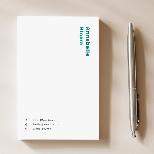 Notas Post-it® Moderno verde moderno Minimalista simple (Subido por el creador)