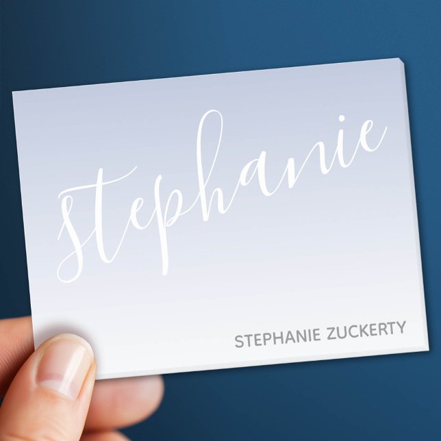 Notas Post-it® Moderno Whimsical - orquídea oscura manuscrita (Custom Post It Notepad)