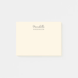 Notas Post-it® Moderno y elegante nombre de monograma Minimalista