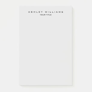 Notas Post-it® Moderno y sencillo gris profesional