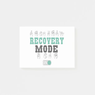 Notas Post-it® Modo de recuperación en el lenguaje de Rótulo para