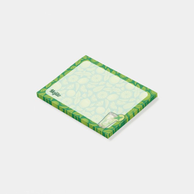 Notas Post-it® Mojito Cocktail (En perspectiva)