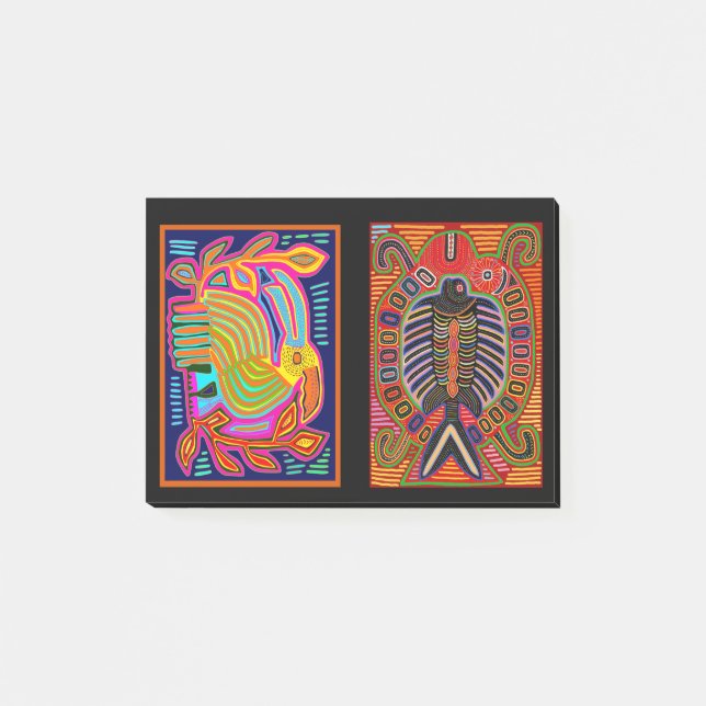 Notas Post-it® Mola Collage Indio Kuna (Anverso)