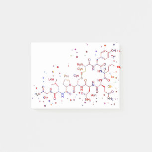 Notas Post-it® Molécula de la oxitocina, moléculas del amor