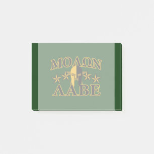 Notas Post-it® Molon Labe Spartan Warrior Helmet 5 estrellas
