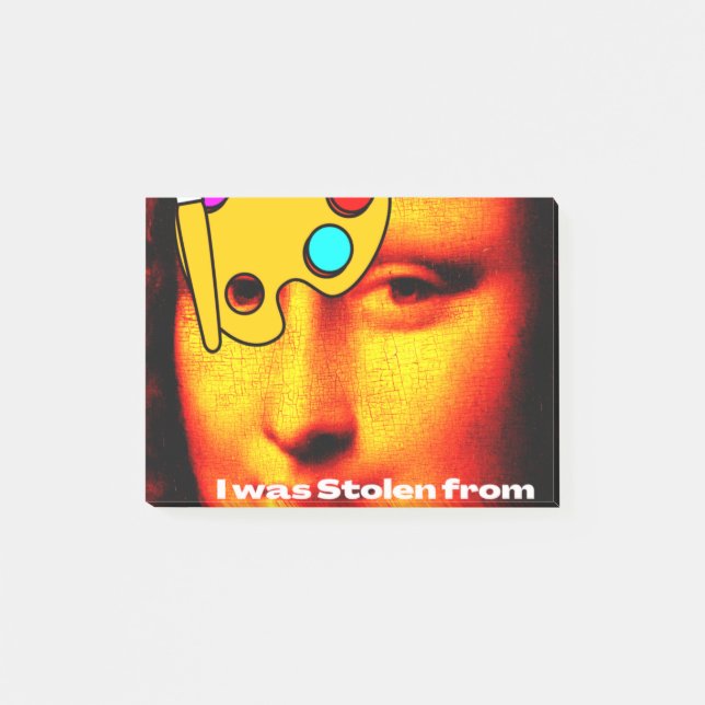 Notas Post-it® mona lisa painting story (Anverso)