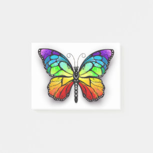 Notas Post-it® Monarca de mariposa arcoiris