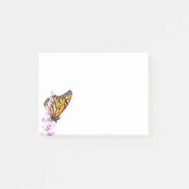Notas Post-it® Monarca encaramado en lavanda