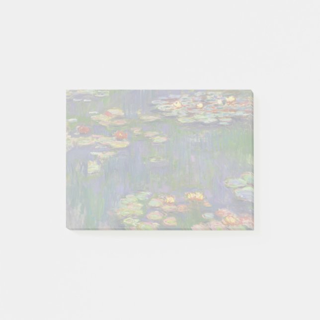 Notas Post-it® Monet Water Lilies Masterpiece Pintura (Anverso)